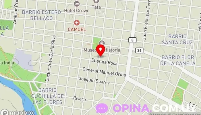 mapa de Espacio Aprender. Centro de Apoyo Integral Centro educativo en Melo