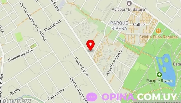 mapa de Espacio AYNÚ Clínica especializada, Centro educativo, Psiquiatra, Psicólogo, Clínica de psicopedagogía en Montevideo