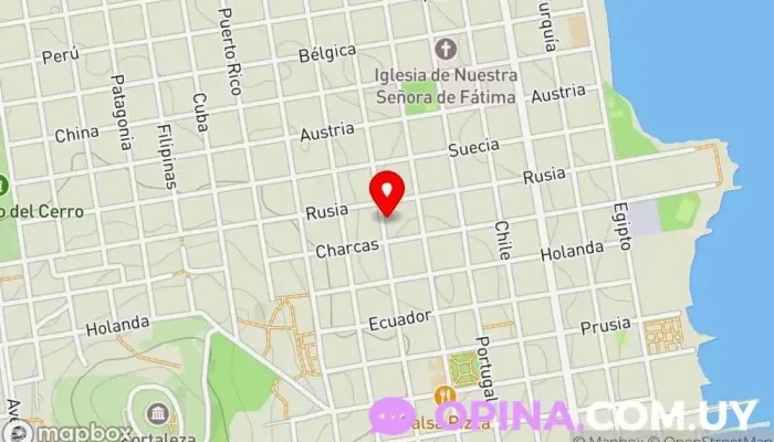 mapa de Espacio Interdisciplinario Arapey Centro de educación especial en Montevideo