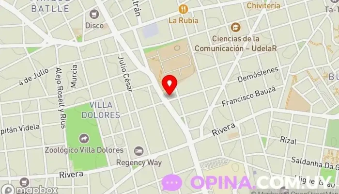 mapa de Espacio Lúdico School (Sede Demóstenes) Jardín de infancia en Montevideo