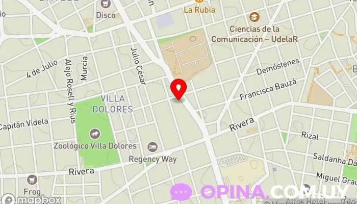 mapa de Espacio Lúdico School (Sede L.A. de Herrera) Jardín de infancia en Montevideo