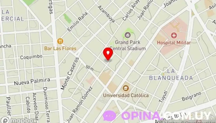 mapa de Espacio Piezas Sueltas Centro de educación preescolar en Montevideo