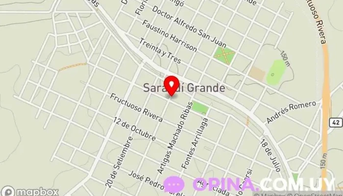 mapa de Espacio Soma Institución educativa en Sarandí Grande