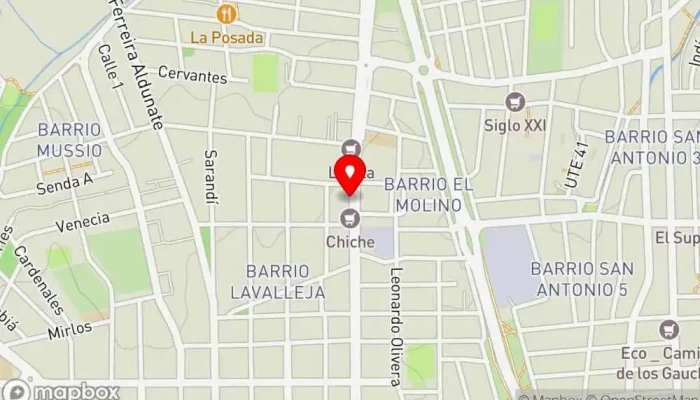 mapa de Estamos de Acuerdo Restaurante en Maldonado