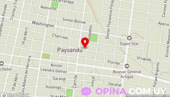 mapa de Estudio Dalmás Gestor, Abogado en Paysandú