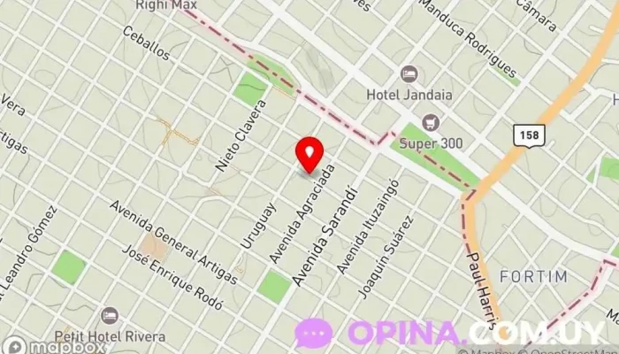 mapa de Estudio Jurídico Notarial Catoira - Lotito Agencia inmobiliaria en Rivera