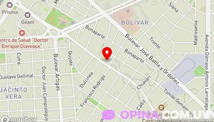 mapa de Estudio LALIA Propiedades Comercio en Montevideo