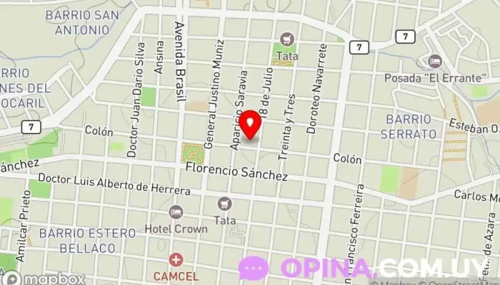 mapa de Estudio Lexa Academia de baile en Melo