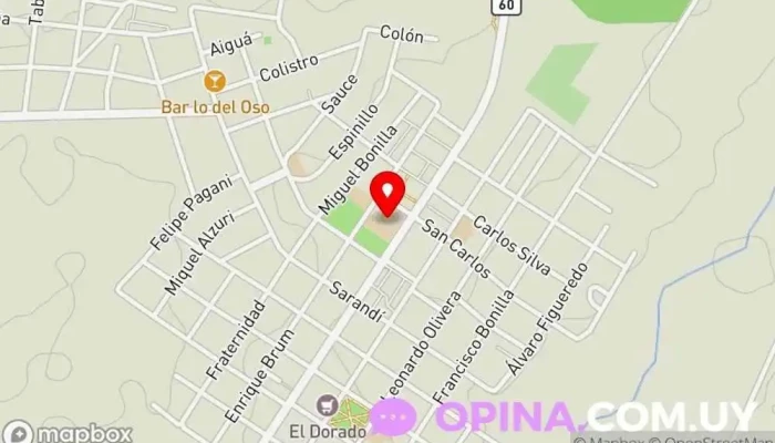 mapa de estudio Centro educativo en Pan de Azúcar