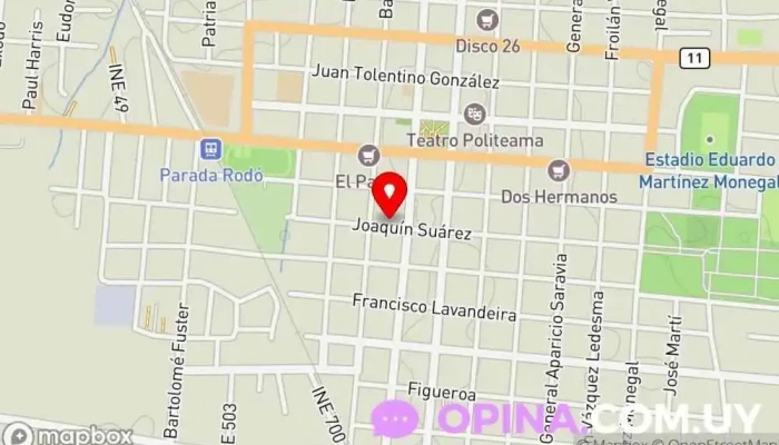 mapa de Estudio Mozzo Agencia inmobiliaria en Canelones