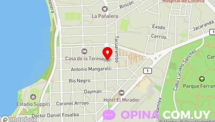 mapa de Estudio Terrasol Empresa de contabilidad en Col. del Sacramento