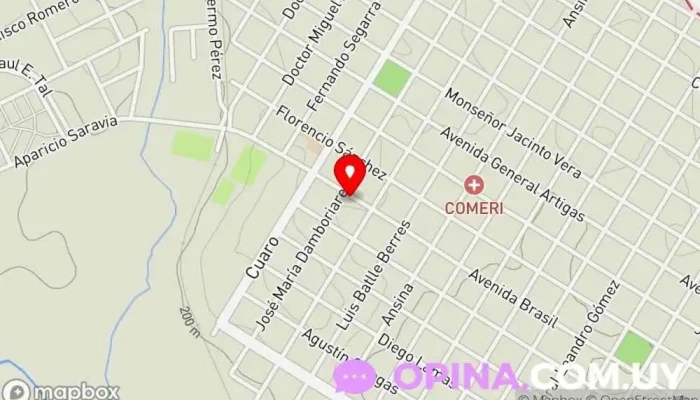 mapa de EuDi Espacio de arte Escuela de arte en Rivera