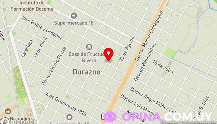 mapa de Fábrica de Pastas Moroni Tienda de pasta en Durazno