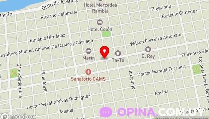 mapa de FALCHETTI-AUNCHAYNA Agentes inmobiliarios en Mercedes