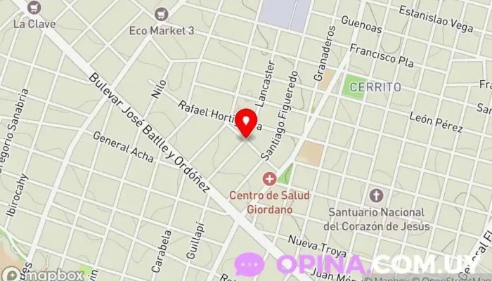 mapa de Familia Rodriguez Casa rural en Montevideo