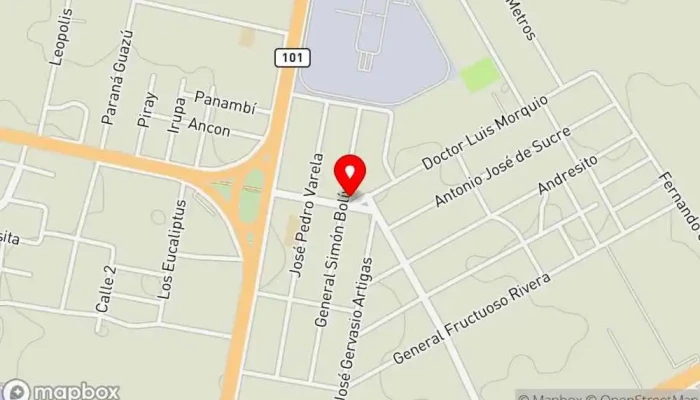 mapa de Fatmagul Resto Bar & Delivery Pub restaurante en canelones