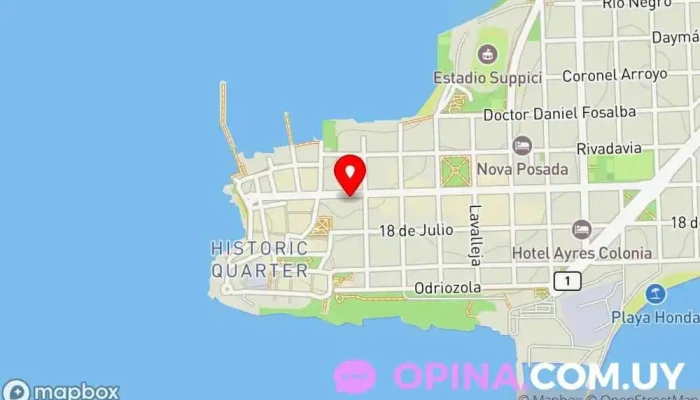 mapa de Feliciano Casero Negocios Inmobiliarios Agencia inmobiliaria en Col. del Sacramento