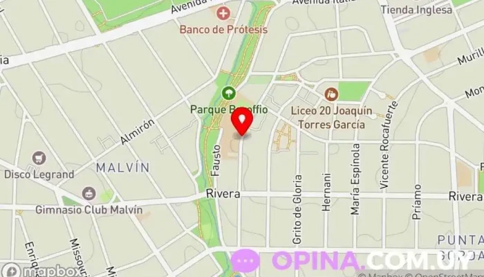 mapa de Fernanda Scarzella Negocios Inmobiliarios Agencia inmobiliaria en Montevideo