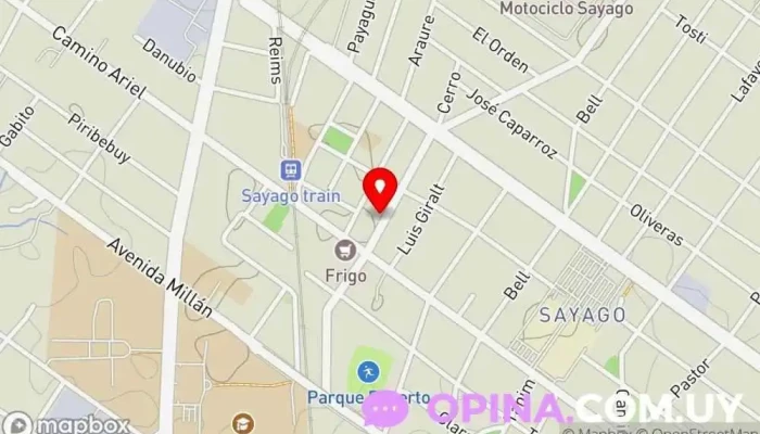 mapa de Fernando Bidondo Agencia inmobiliaria en Montevideo