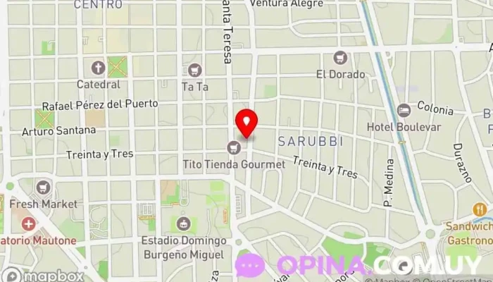 mapa de Fight Club Maldonado Escuela deportiva en Maldonado