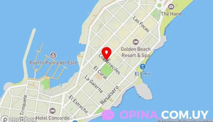 mapa de FisioKinesis Punta del Este Fisioterapeuta en Punta del Este