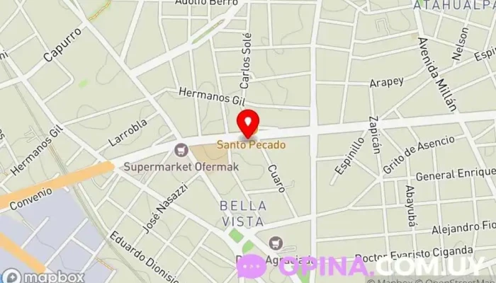 mapa de Fisiosports Clínica de fisioterapia, Centro médico, Centro de rehabilitación en Montevideo