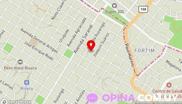 mapa de Fisioterapia Ana Vejo Fisioterapeuta en Rivera