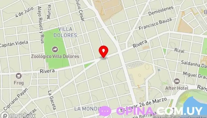 mapa de Fiter Buceo Gimnasio, Centro de pilates en Montevideo