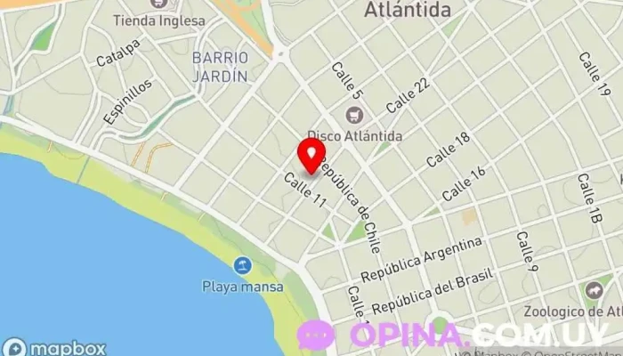 mapa de Flor de Lis Psicólogo en Atlántida