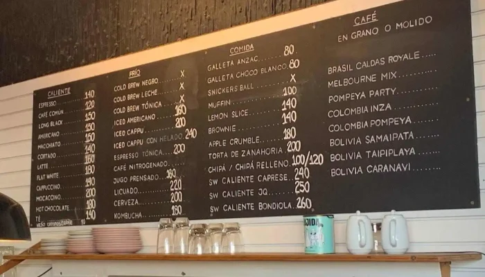 Forajida Cafe Menu - Cafetería