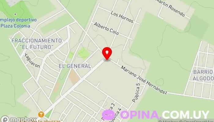 mapa de Fraccionamiento La Esquina Urbanización en Col. del Sacramento