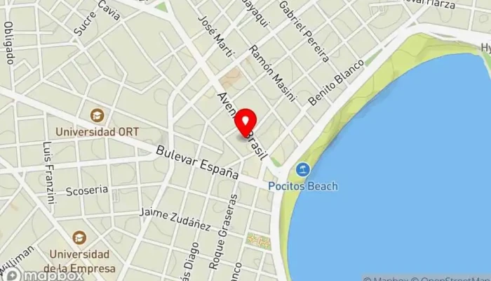 mapa de Fragolina Restaurante en Montevideo