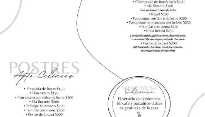 Fulanos Menu