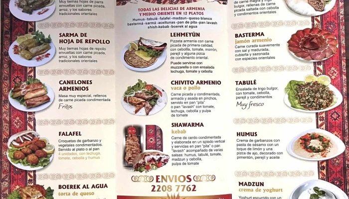 Gago Comidas Armenias Malvin Menu - Restaurante armenio