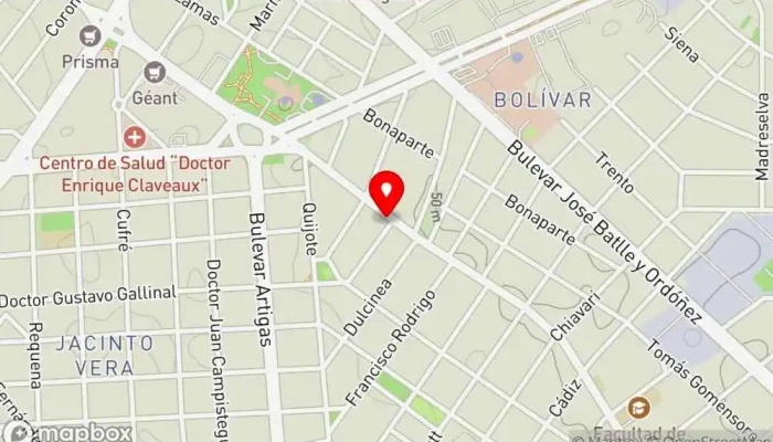 mapa de Galatea Bar en Montevideo