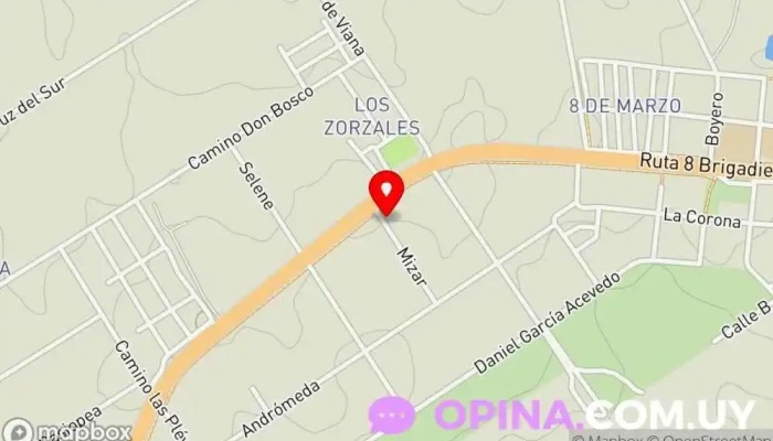 mapa de Galedial Panadería, Tienda de alimentación en Montevideo