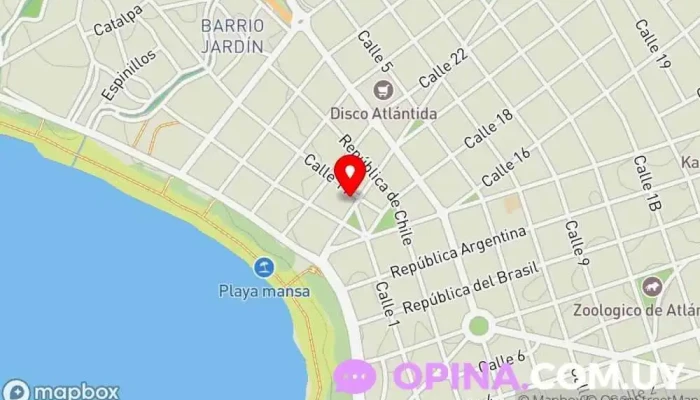 mapa de Galería Atlántida Centro comercial en Atlántida