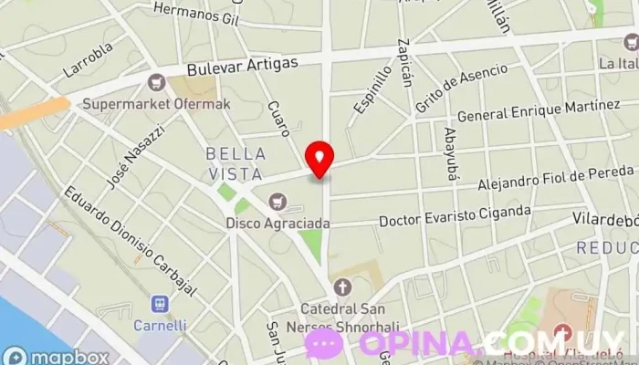 mapa de Game Like Pro Academia de Entrenamiento Boot Camp en Montevideo