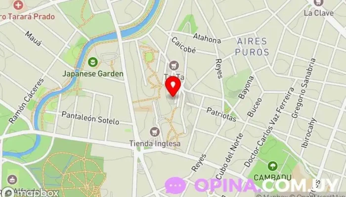 mapa de Gandini Negocios Inmobiliarios Agentes inmobiliarios, Abogado, Notaría en Montevideo