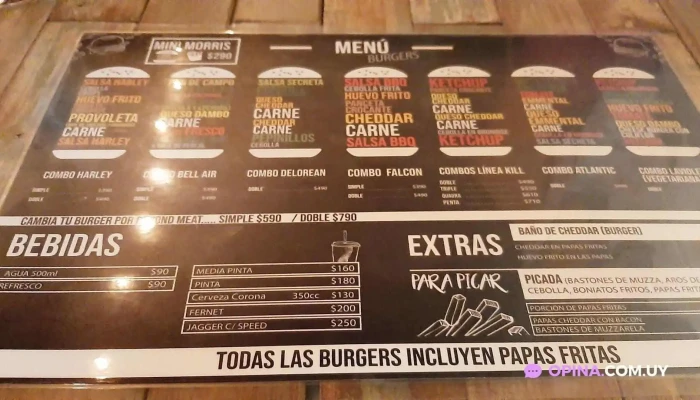 Garage Burger Carrasco:  Menu