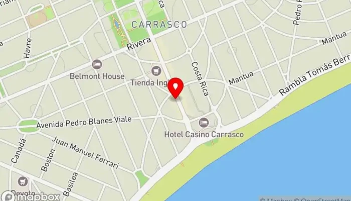 mapa de García Parrilla, Restaurante en Montevideo