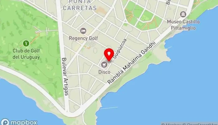 mapa de Garcia Parrilla, Restaurante en Montevideo