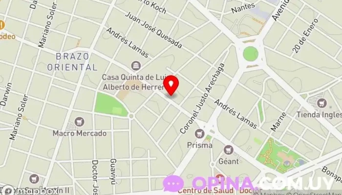 mapa de García Montero Propiedades Agencia inmobiliaria en Montevideo