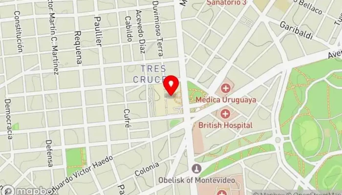 mapa de Gaucho Sports Bar Bar en Montevideo