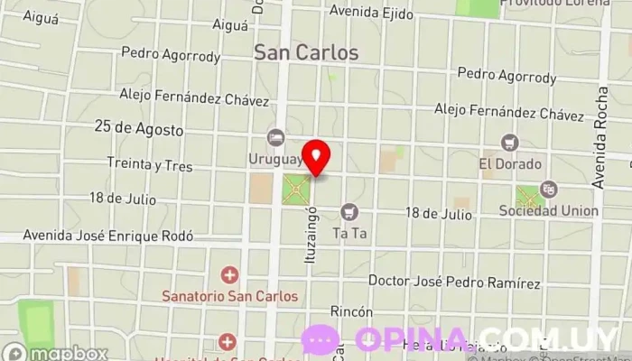 mapa de GB ESTUDIO INMOBILIARIO Agentes inmobiliarios en San Carlos