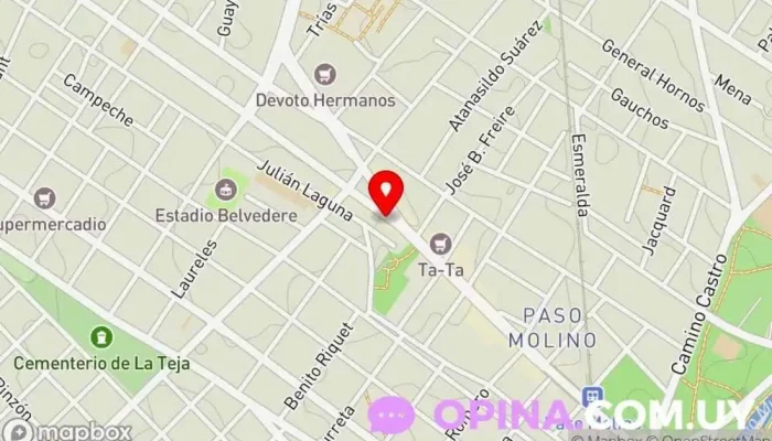 mapa de Genesis Libros Librería cristiana en Montevideo