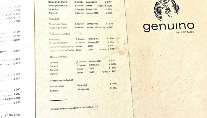 Genuino Restaurant:  Comentario 9 - Restaurante occidental