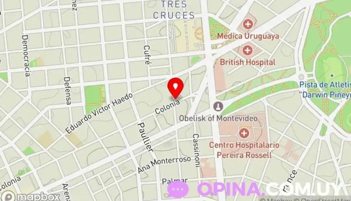 mapa de G&G Negocios Inmobiliarios Oficinas de empresa en Montevideo