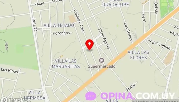 mapa de Giannattasio dos Autoescuela en Barros Blancos