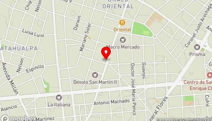 mapa de Gimnasio Colón Gimnasio en Montevideo